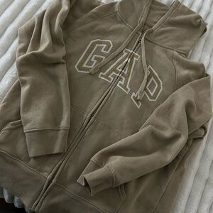 GAP Beige Fleece Hoodie